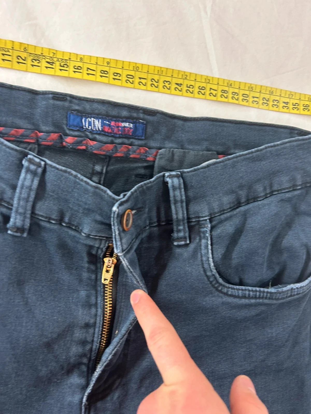 Chino vintage bleu marine icon – photo 8